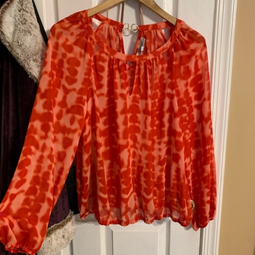 Chic Orange Blouse